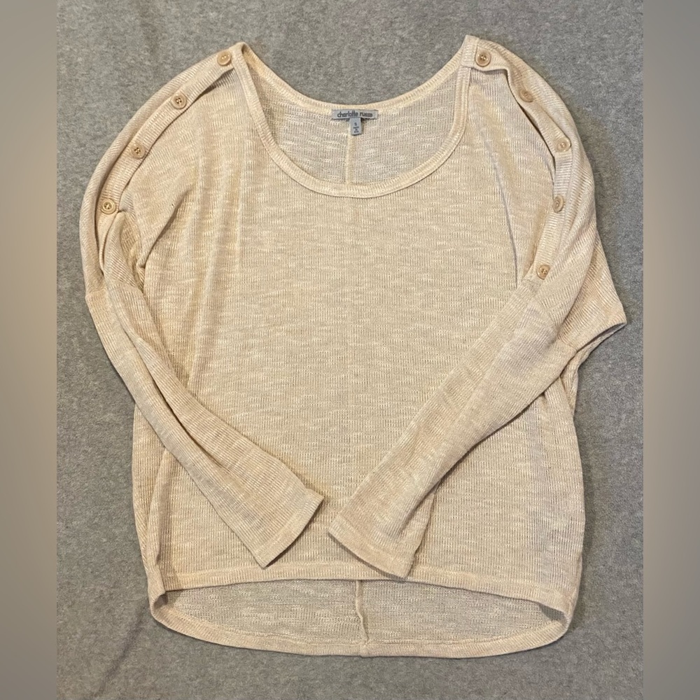 Light weight cream sweater